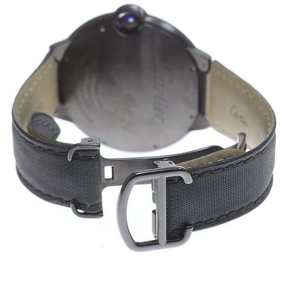 CARTIER Baron Blue 1.7 "" WSBB0015 Date black Dial Automatic Men's Watch - Picture 8 of 11